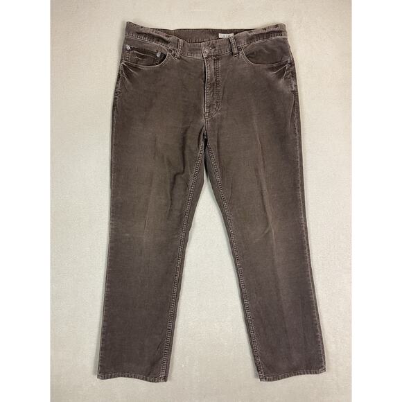 Polo Ralph Lauren Pants Mens 36x30 Brown Corduroy Straight Leg Mid Rise Regular